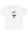 Big Shepherd X in white (Unisex Heavy Cotton Tee) - Radiant Dogs