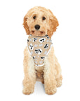 Dog Hoodie (Black & White Doodles in Sandy Tan) - Radiant Dogs