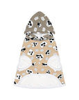 Dog Hoodie (Black & White Doodles in Sandy Tan) - Radiant Dogs