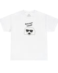 Poodle in white (Unisex Heavy Cotton Tee) - Radiant Dogs