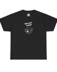 Pug Mix in black (Unisex Heavy Cotton Tee) - Radiant Dogs