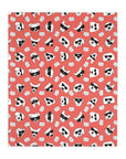 Dog Blanket (Hot Red Highlighter Yellow) - Radiant Dogs