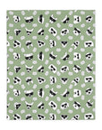 Dog Blanket (Pastel Purple Olive Green Mix) - Radiant Dogs