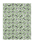 Dog Blanket (Pastel Purple Olive Green Mix) - Radiant Dogs
