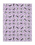 Dog Blanket (Pastel Purple Olive Green Mix) - Radiant Dogs