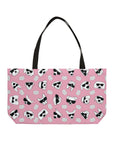 Weekender Tote Bag (Bubble Gum Pink) - Radiant Dogs