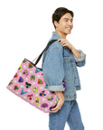 Weekender Tote Bag (Bubble Gum Pink) - Radiant Dogs