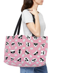 Weekender Tote Bag (Bubble Gum Pink) - Radiant Dogs