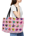 Weekender Tote Bag (Bubble Gum Pink) - Radiant Dogs