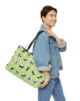 Weekender Tote Bag (Highlighter Lime) - Radiant Dogs