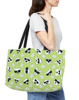 Weekender Tote Bag (Highlighter Lime) - Radiant Dogs