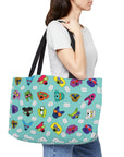 Weekender Tote Bag (Sea Green) - Radiant Dogs