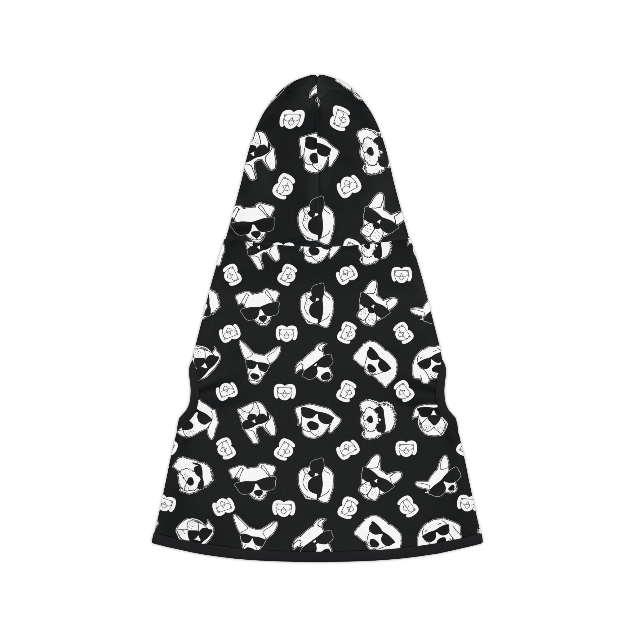 Dog Hoodie (Black & White Doodles in Black) - Radiant Dogs