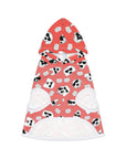 Dog Hoodie (Black & White Doodles in Blood Orange) - Radiant Dogs