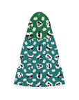 Dog Hoodie (Black & White Doodles in Forest Green) - Radiant Dogs