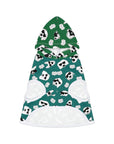 Dog Hoodie (Black & White Doodles in Forest Green) - Radiant Dogs