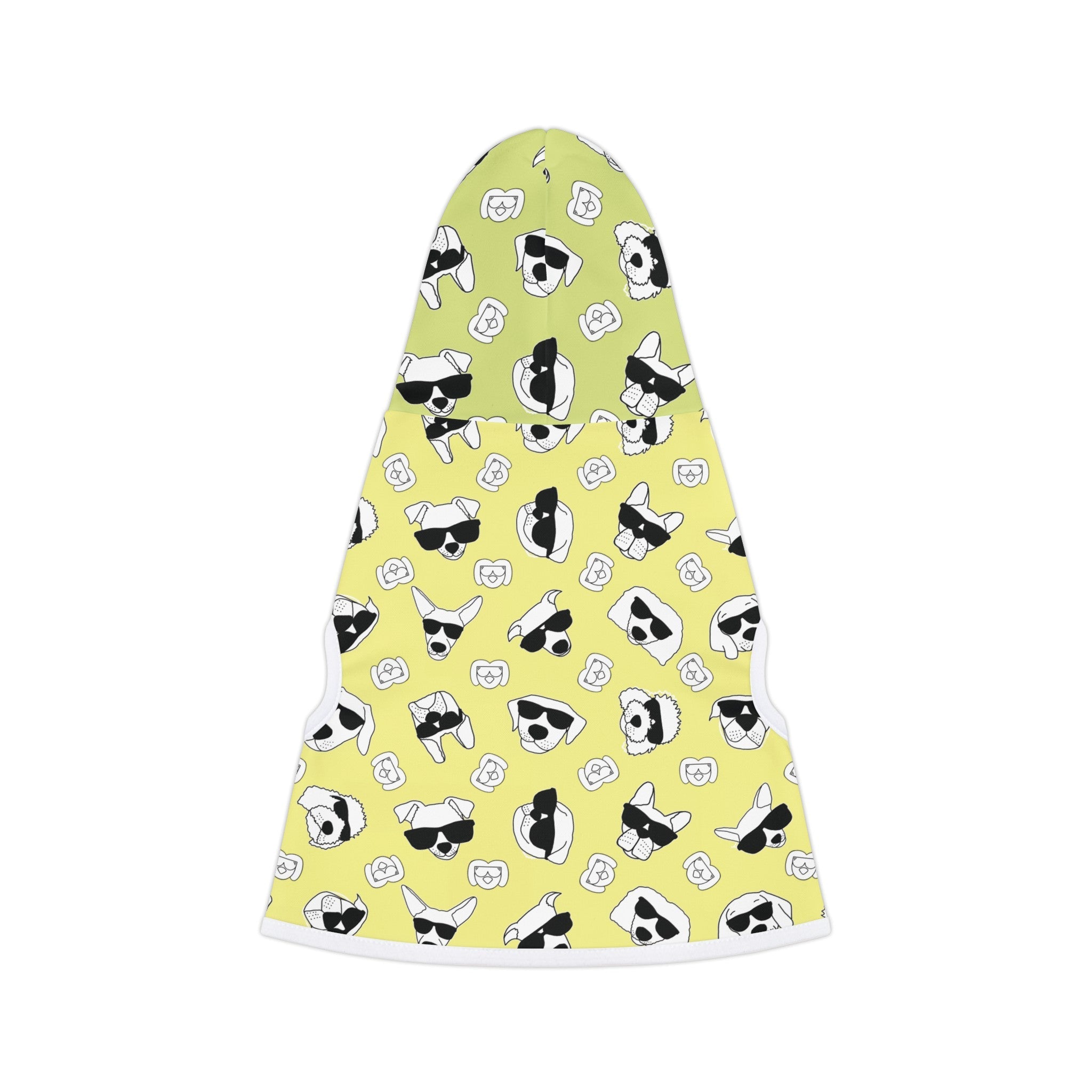 Dog Hoodie (Black & White Doodles in Highlighter mix) - Radiant Dogs