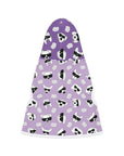 Dog Hoodie (Black & White Doodles in Lavender) - Radiant Dogs