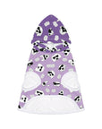 Dog Hoodie (Black & White Doodles in Lavender) - Radiant Dogs