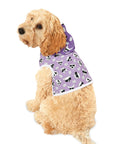 Dog Hoodie (Black & White Doodles in Lavender) - Radiant Dogs