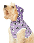 Dog Hoodie (Black & White Doodles in Lavender) - Radiant Dogs