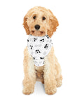 Dog Hoodie (Black & White Doodles in White) - Radiant Dogs