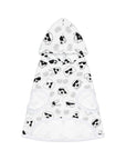 Dog Hoodie (Black & White Doodles in White) - Radiant Dogs