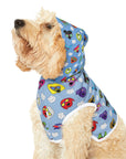 Dog Hoodie (Colorful Doodles Blue Mix) - Radiant Dogs