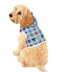 Dog Hoodie (Colorful Doodles Blue Mix) - Radiant Dogs