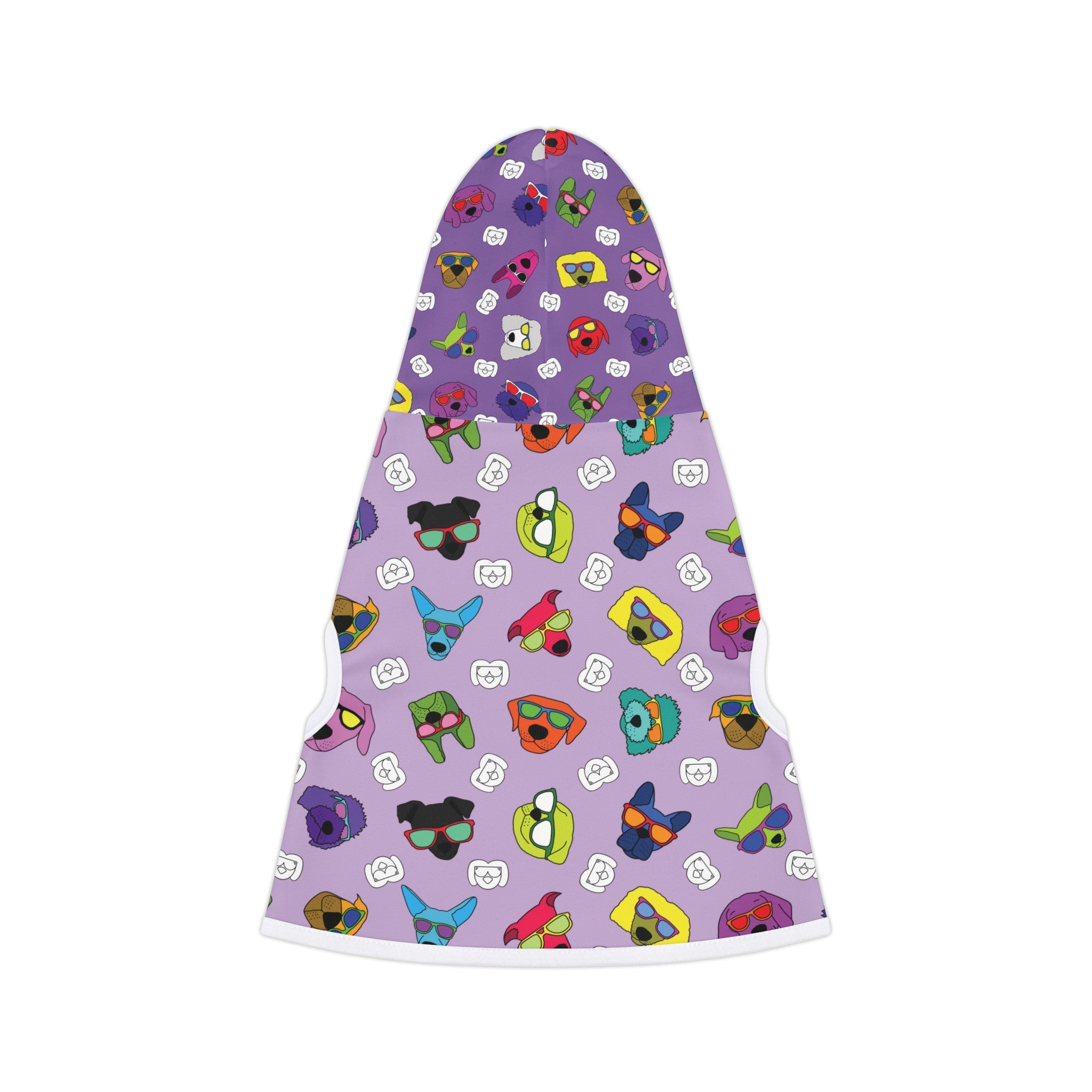 Dog Hoodie (Colorful Doodles Purple Mix) - Radiant Dogs