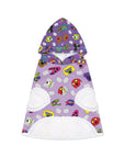 Dog Hoodie (Colorful Doodles Purple Mix) - Radiant Dogs