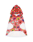 Dog Hoodie (Colorful Doodles Red Mix) - Radiant Dogs