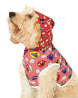 Dog Hoodie (Colorful Doodles Red Mix) - Radiant Dogs