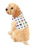 Dog Hoodie (Colorful Doodles White) - Radiant Dogs