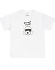 Doodle X in white (Unisex Heavy Cotton Tee) - Radiant Dogs