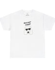 Poodle X in white (Unisex Heavy Cotton Tee) - Radiant Dogs