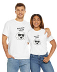 Puggle Mix in white (Unisex Heavy Cotton Tee) - Radiant Dogs