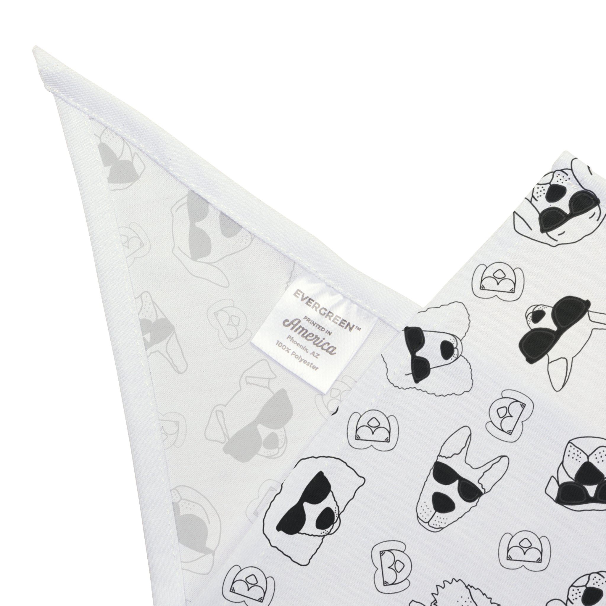 Dog Bandana (White) - Radiant Dogs