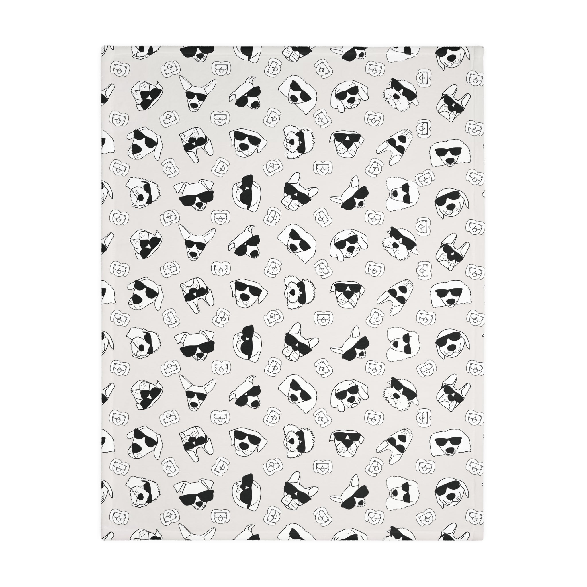 Dog Blanket (Black & Light Grey) - Radiant Dogs