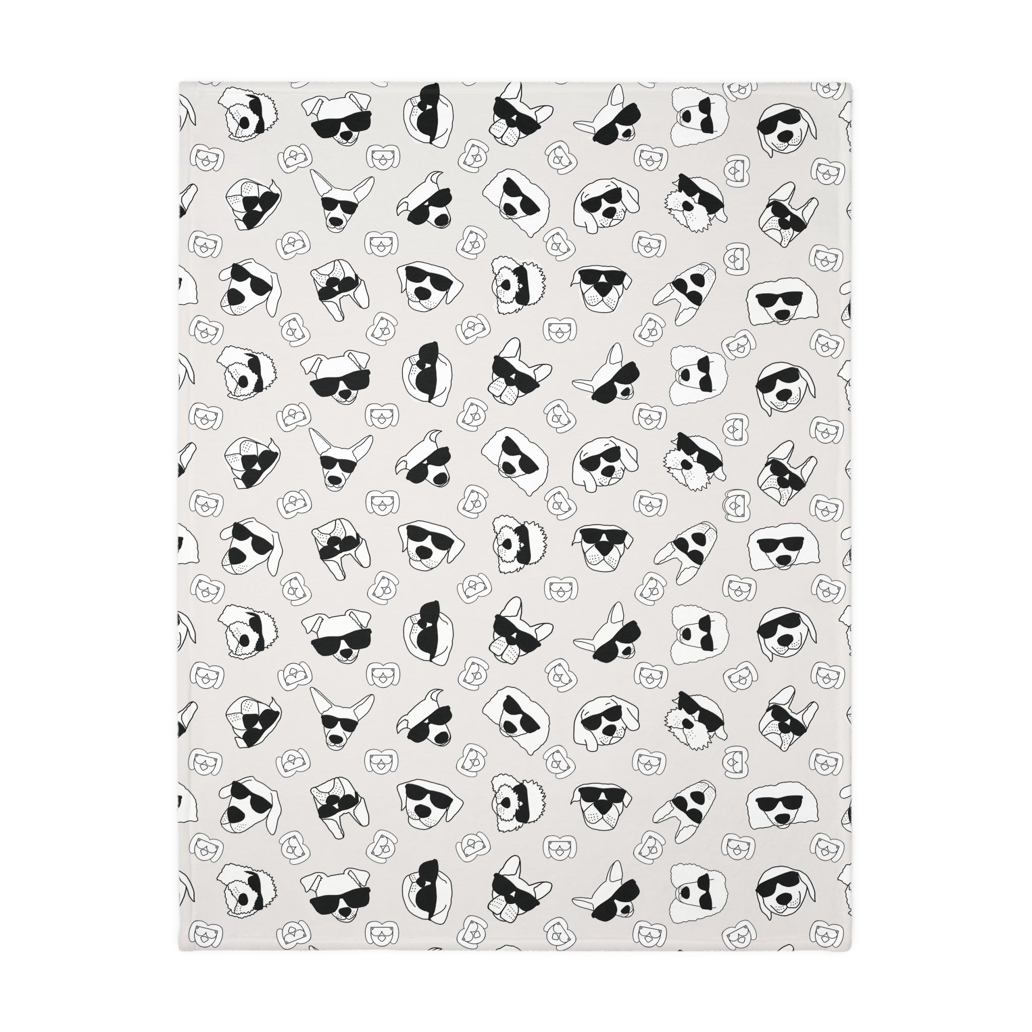 Dog Blanket (Black &amp; Light Grey) - Radiant Dogs