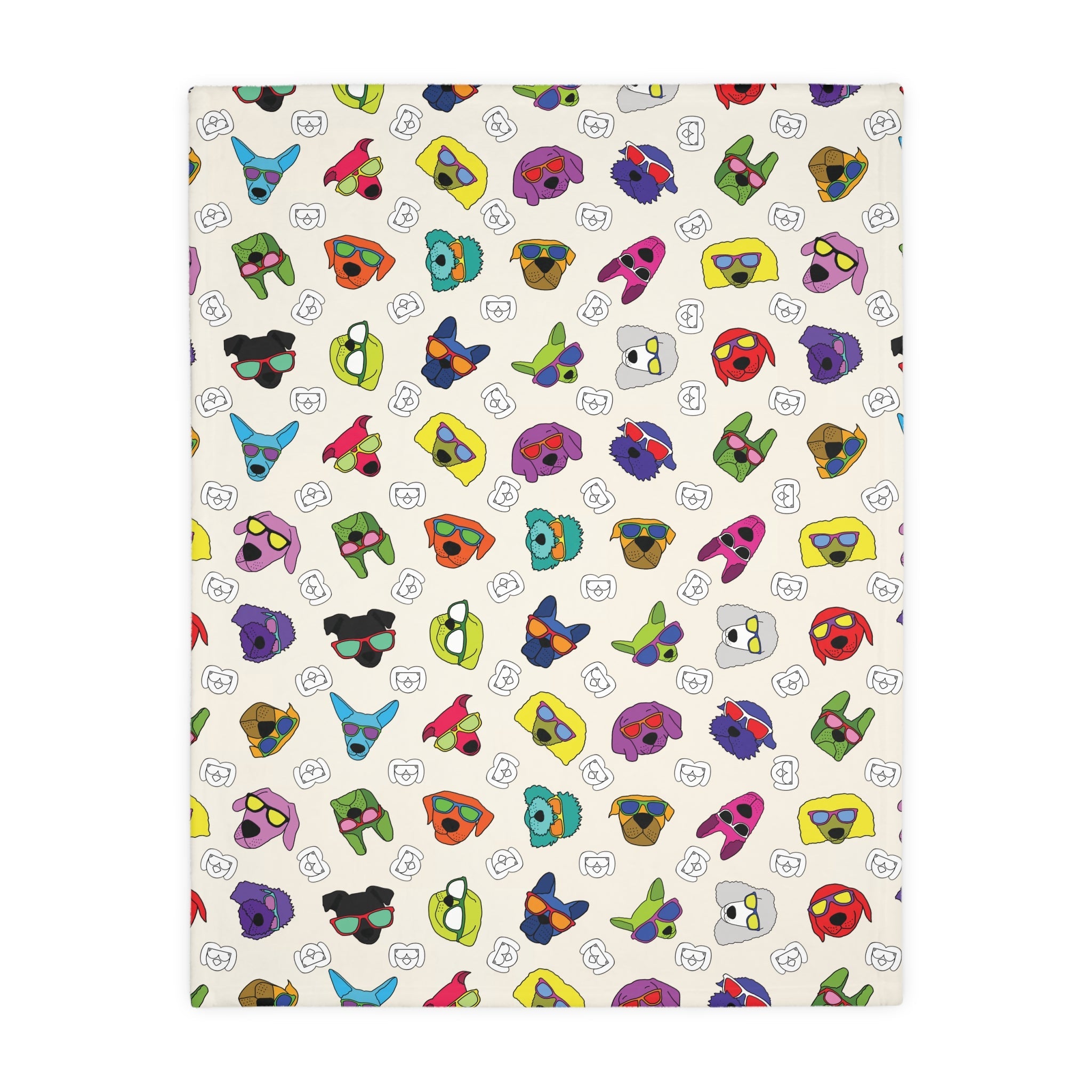 Dog Blanket (Purple & Cream) - Radiant Dogs