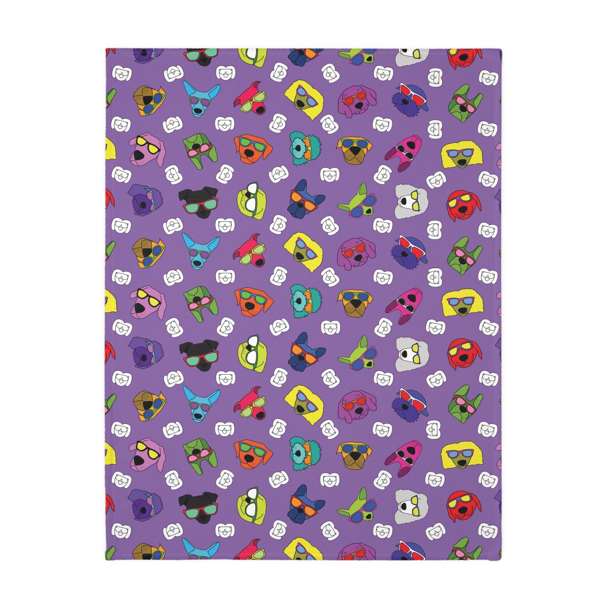 Dog Blanket (Purple &amp; Cream) - Radiant Dogs