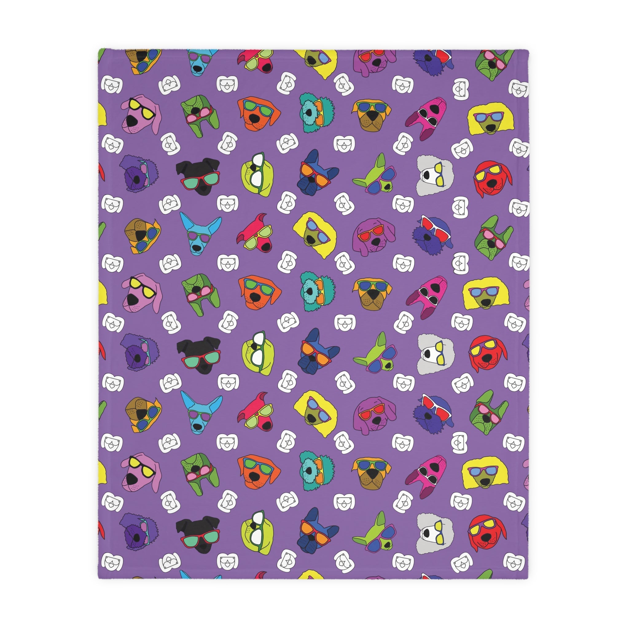 Dog Blanket (Purple & Cream) - Radiant Dogs