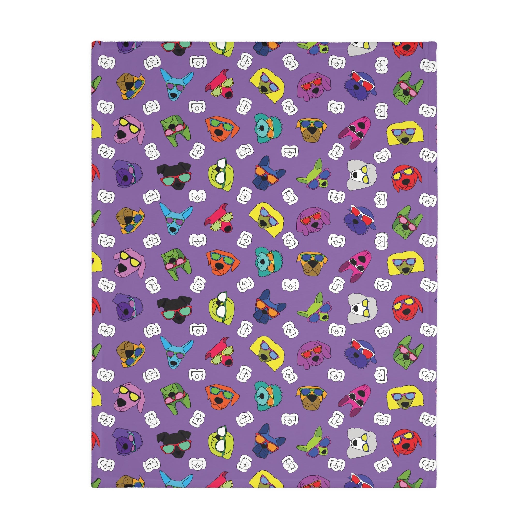 Dog Blanket (Purple & Cream) - Radiant Dogs