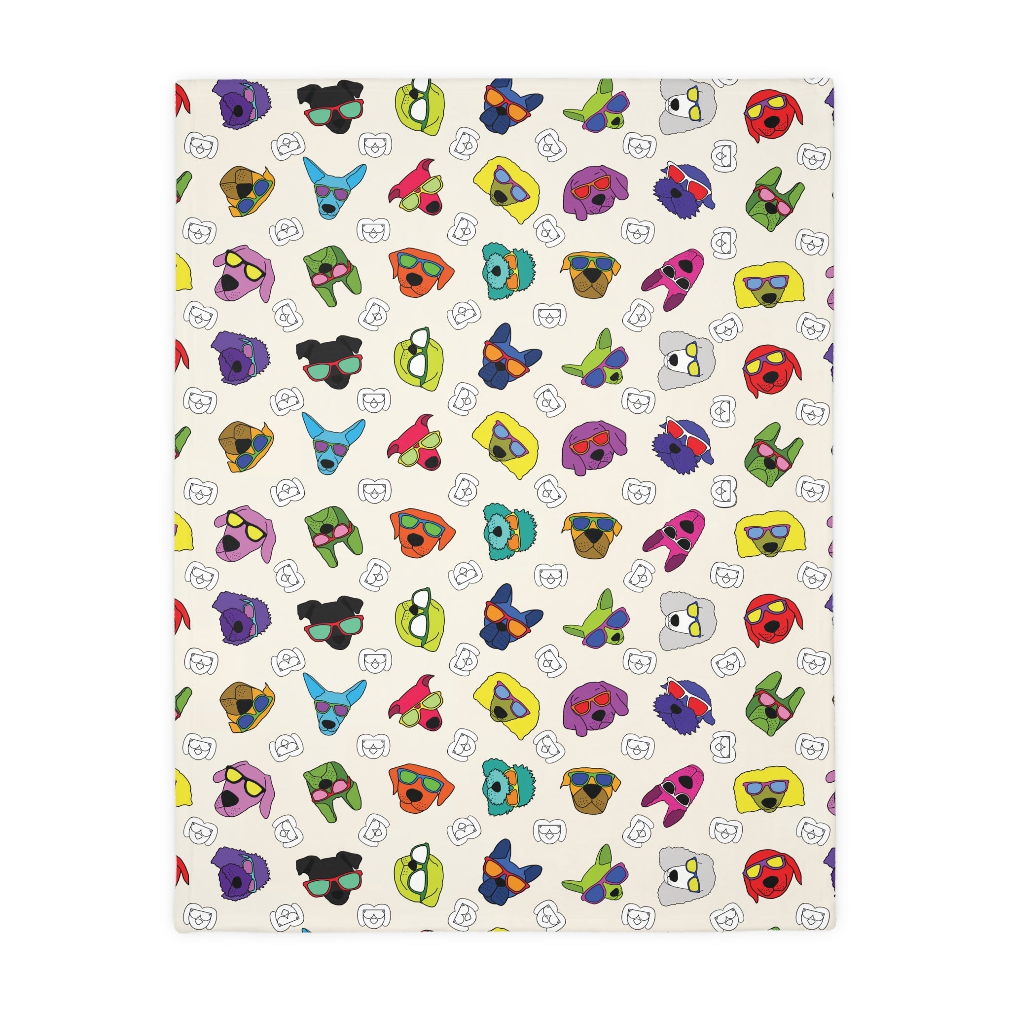 Dog Blanket (Purple & Cream) - Radiant Dogs