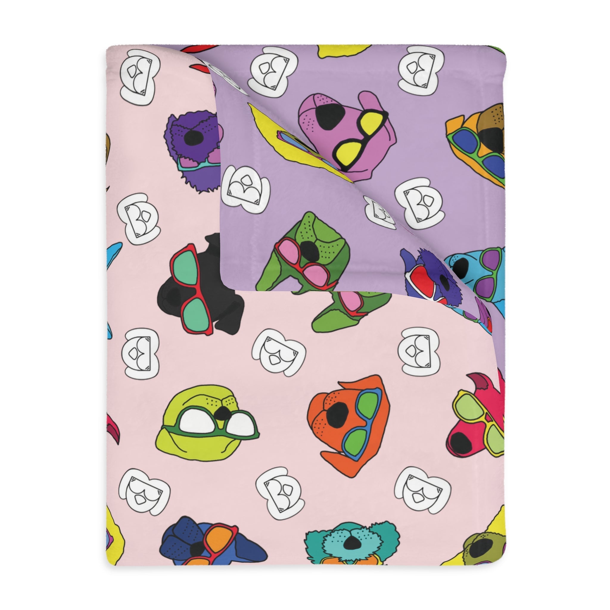 Dog Blanket (Purple Pink Ice Cream) - Radiant Dogs