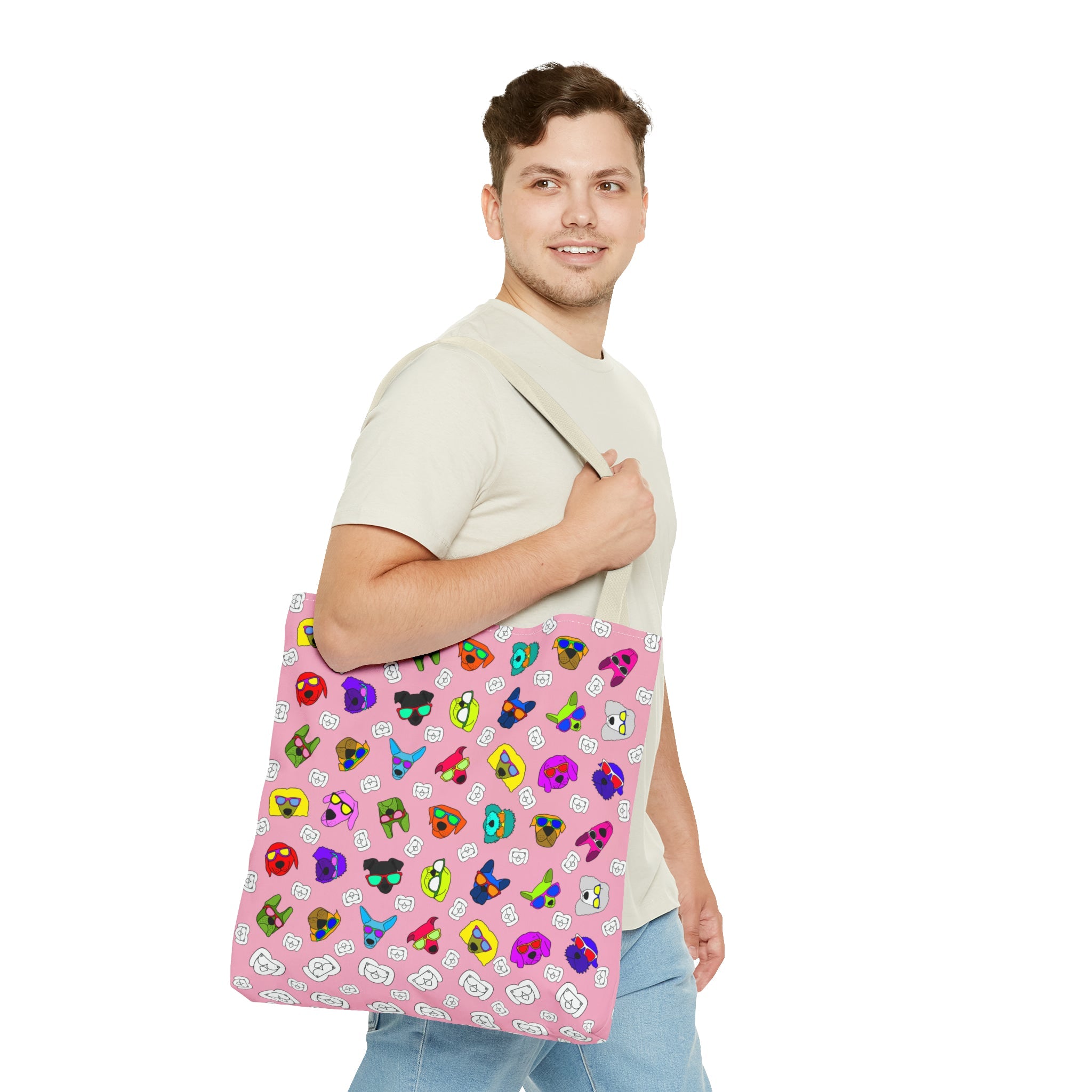 Tote Bag (Bubble Gum Pink) - Radiant Dogs