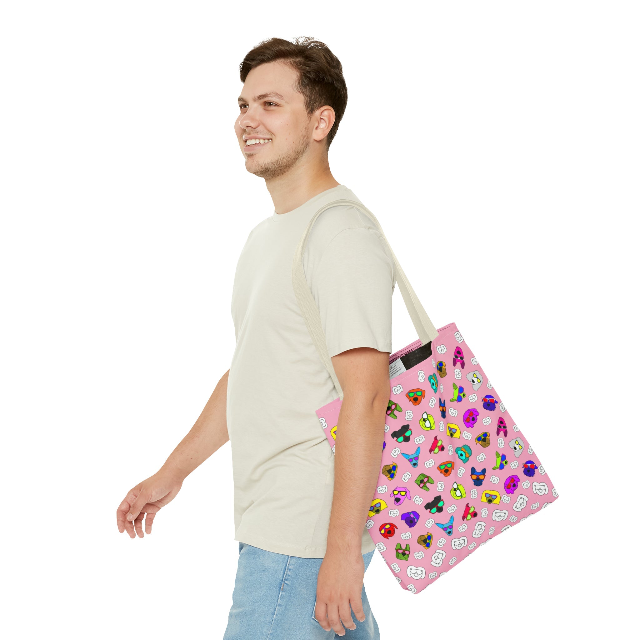 Tote Bag (Bubble Gum Pink) - Radiant Dogs