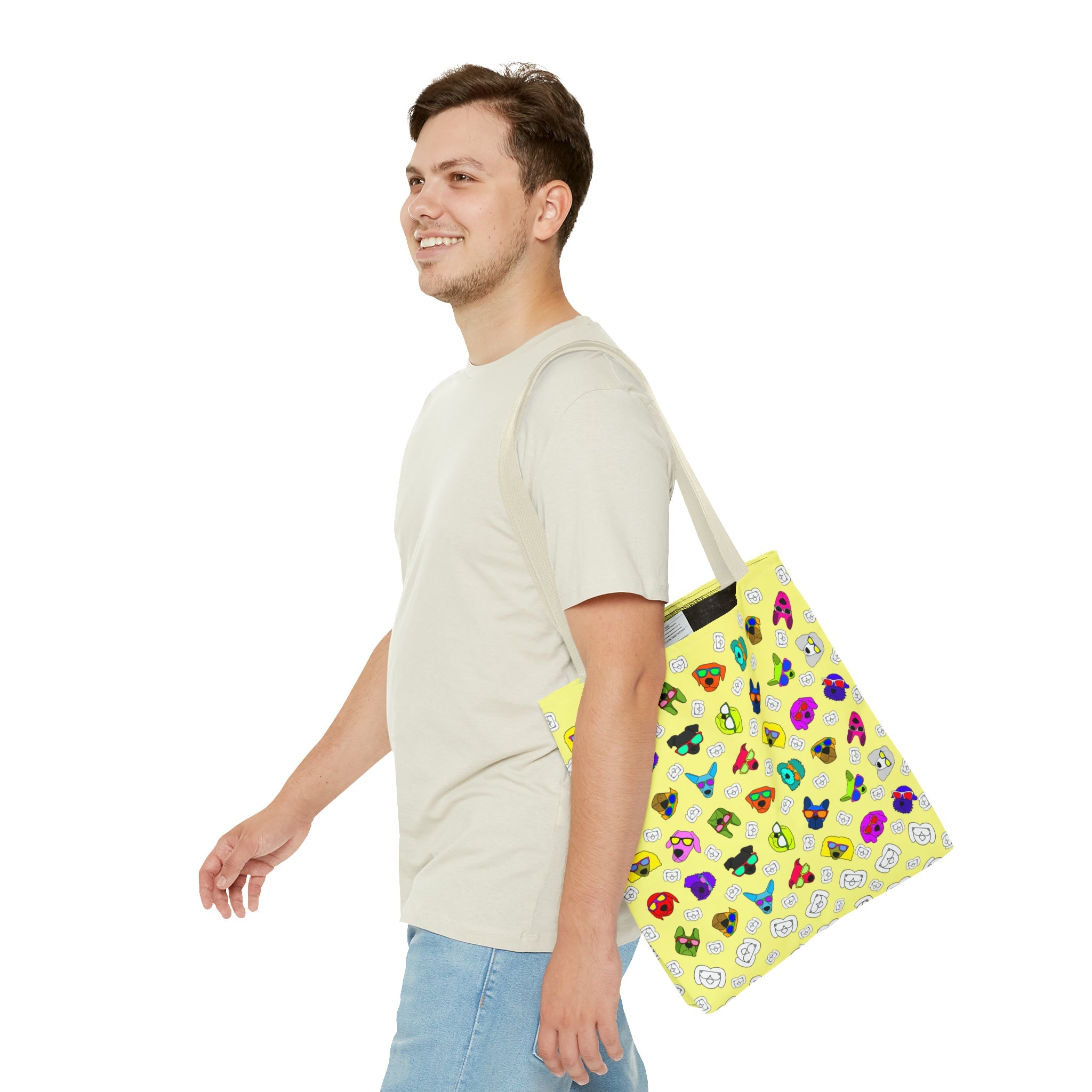 Tote Bag (Highlighter Yellow) - Radiant Dogs