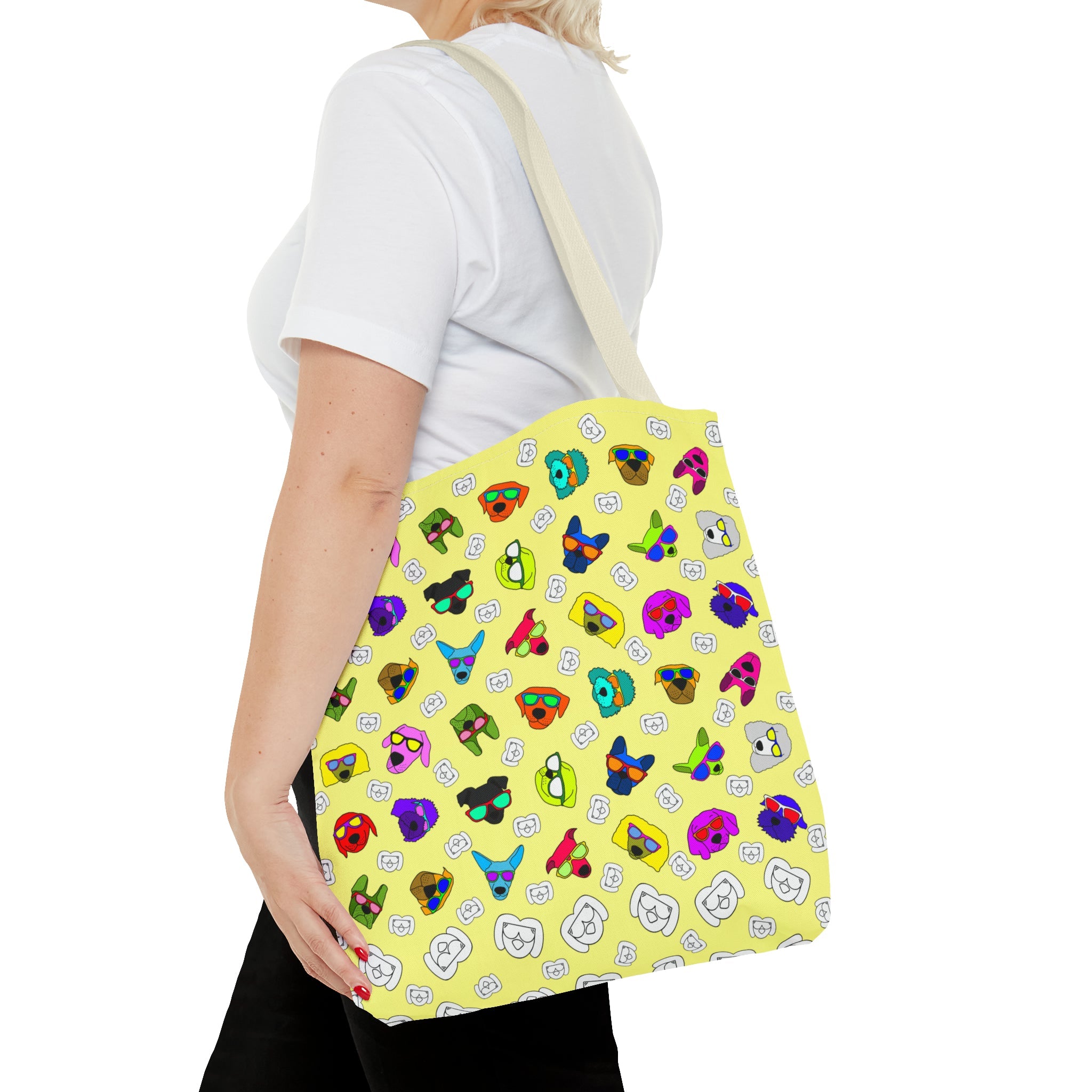 Tote Bag (Highlighter Yellow) - Radiant Dogs